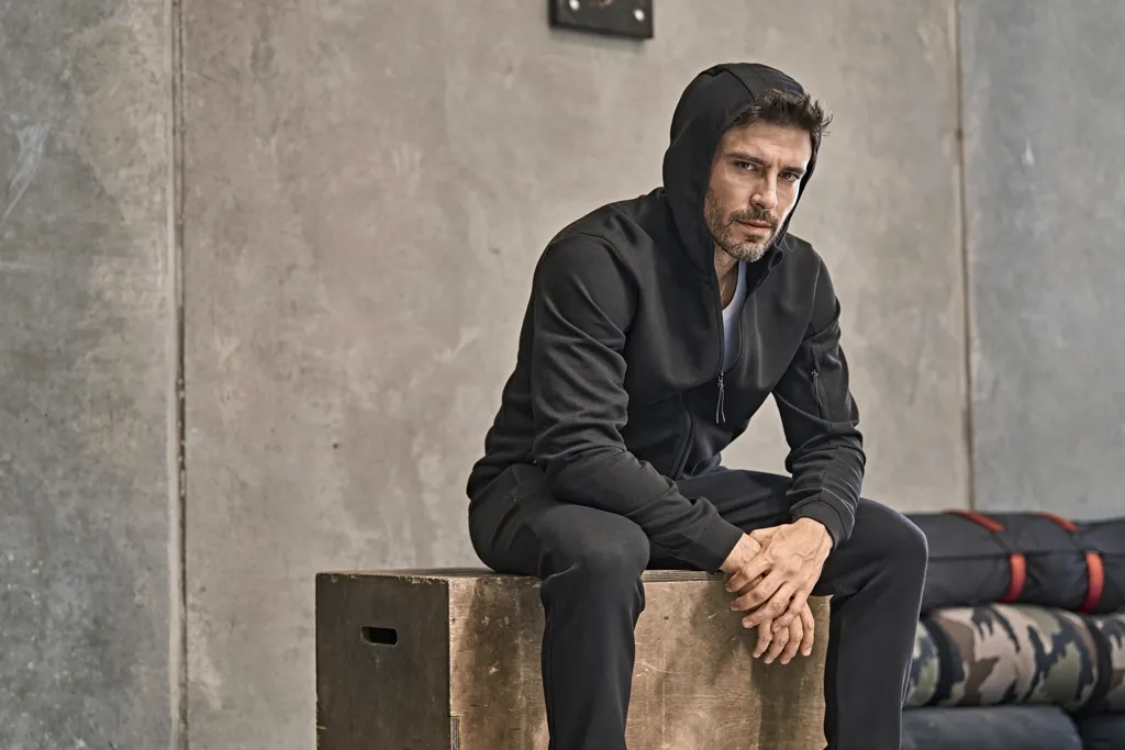 Athletic Hooded Full Zip Sweat-Tee Jays