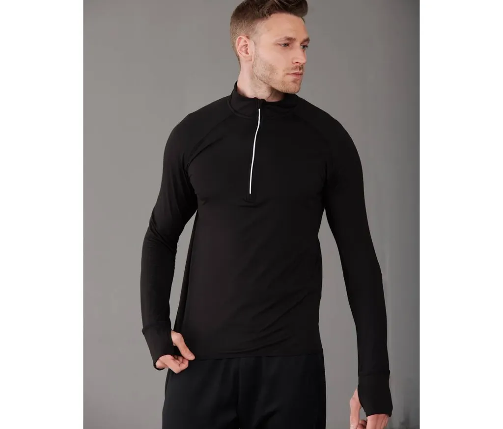 Haut Manches Longues zip ¼ Homme-TOMBO