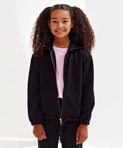 Sweat à capuche zippé et court recyclé pour enfant TRIDRI