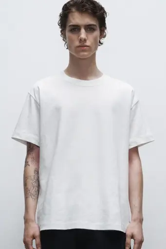 [TRB190] Mens Boxy Tee -TRUE BLANKS