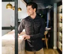 Chemise Stretch En Denim Homme-VELILLA