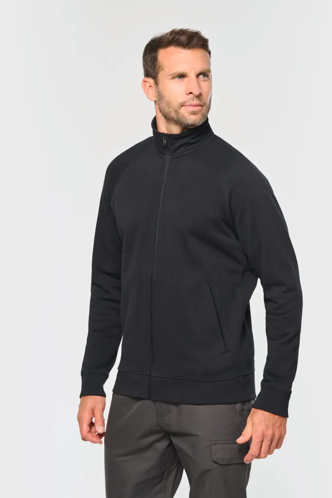 Veste molleton coton manches raglan unisexe WK