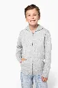 Sweat-shirt recyclé zippé à capuche enfant KARIBAN