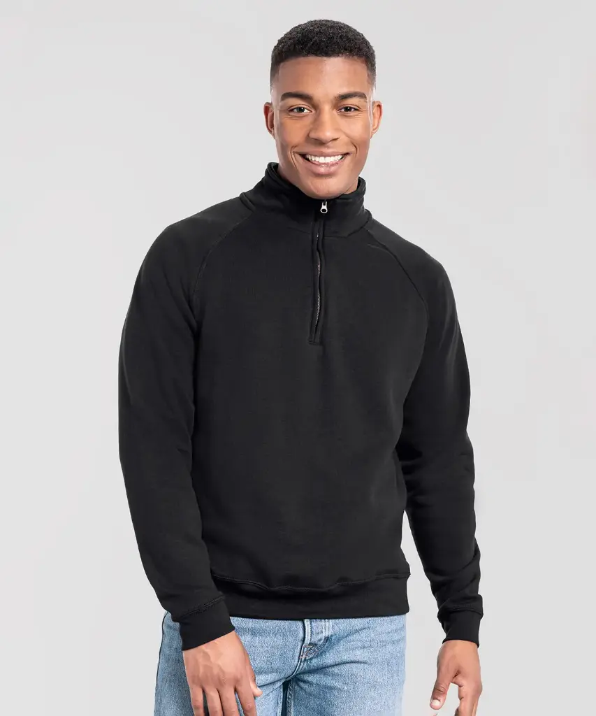 Iconic premium zip-neck sweat FRUIT OF THE LOOM  