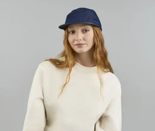 Casquette 5 Panneaux RUBY en denim ATLANTIS