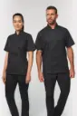 Veste de cuisine écoresponsable et respirante manches courtes unisexe WK. Designed To Work